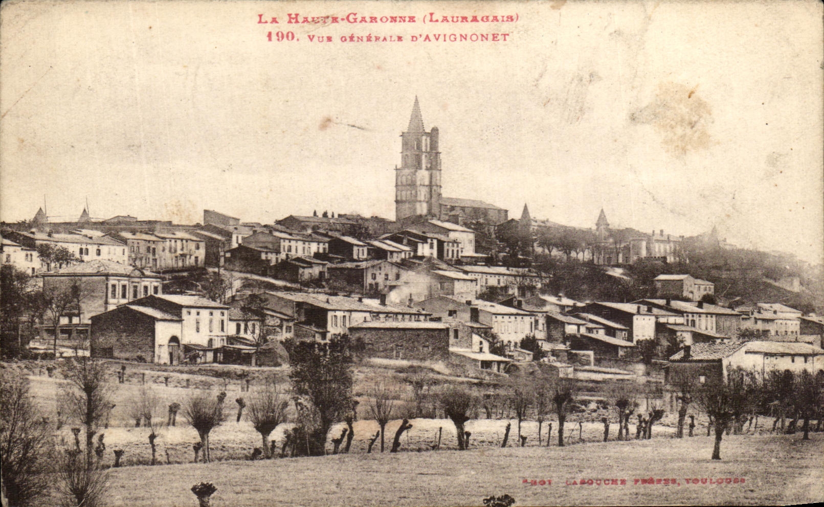 CPA the High Garonne View D' Avignonet