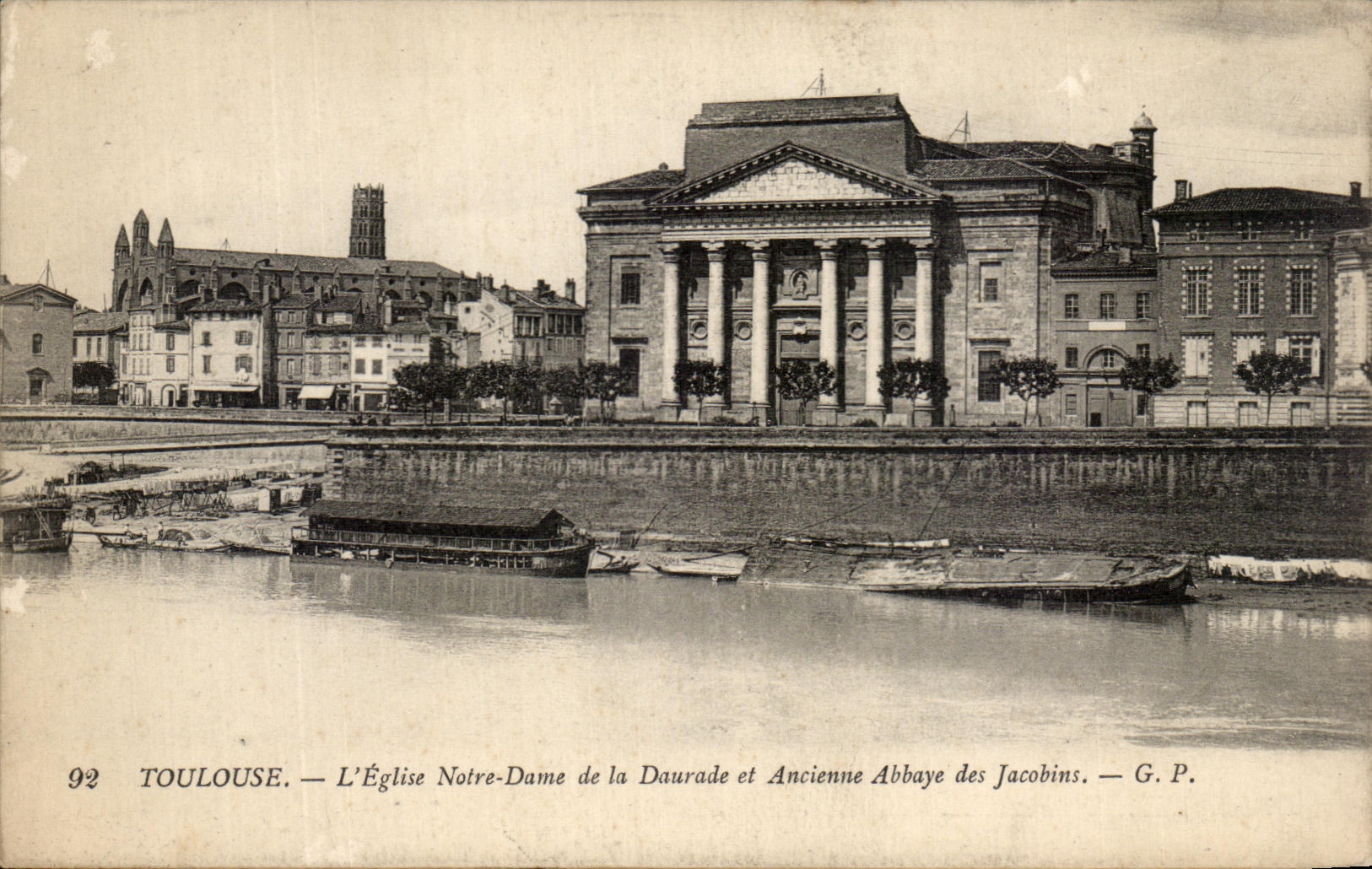 CPA Toulouse L'Eglise Notre Dame de la Daurade et Ancienne Abbaye des Jacobins