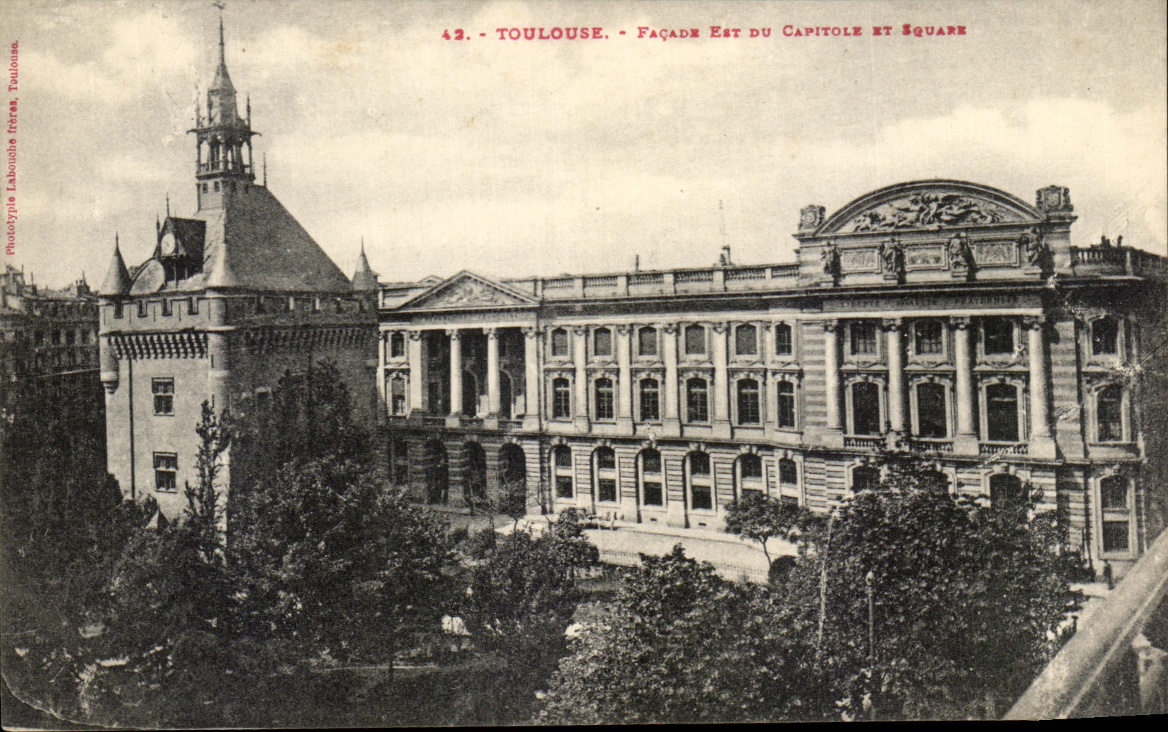 CPA Toulouse Facade Est Du Capitole et Square