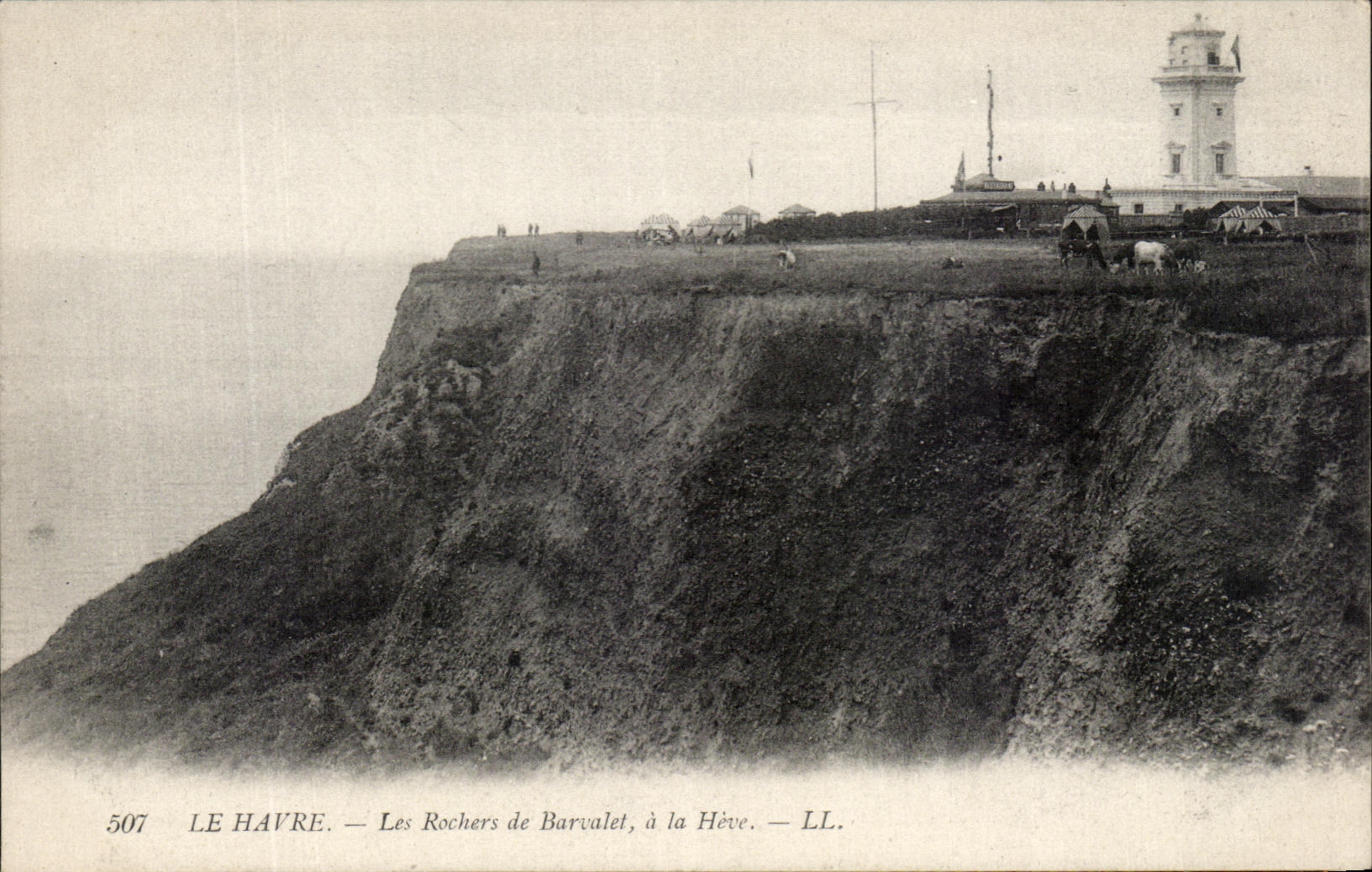 CPA Le Havre Les Rochers de Barvalet a la Heve