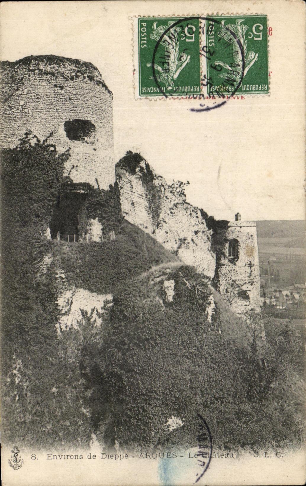 CPA Environs De Dieppe Arques Le chateau