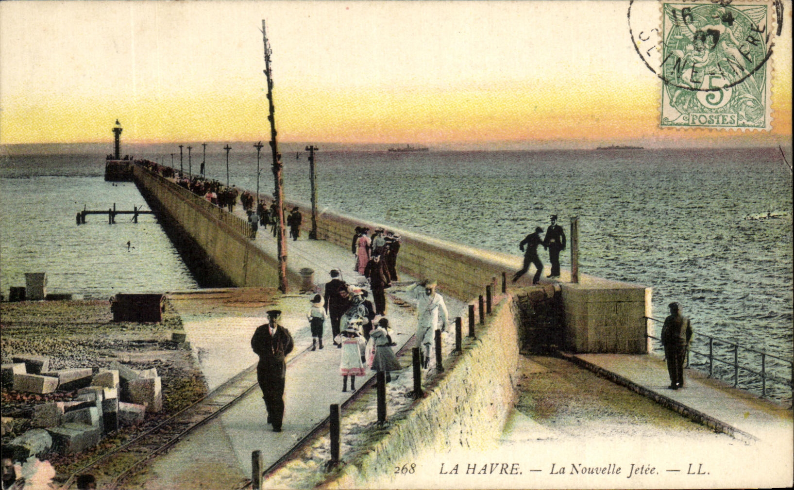 CPA La Havre La Nouvelle Jetee