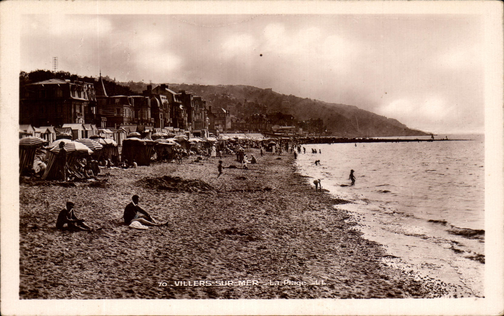 CPA Villers en el mar la playa