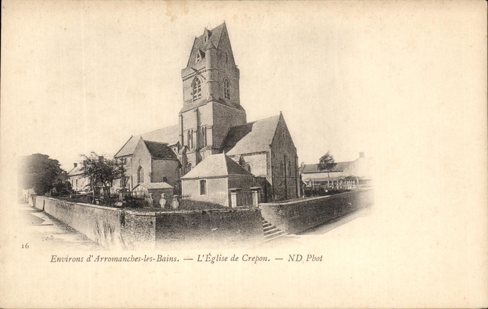 CPA Environs d'Arromanches les Bains L'Eglise de Crepont