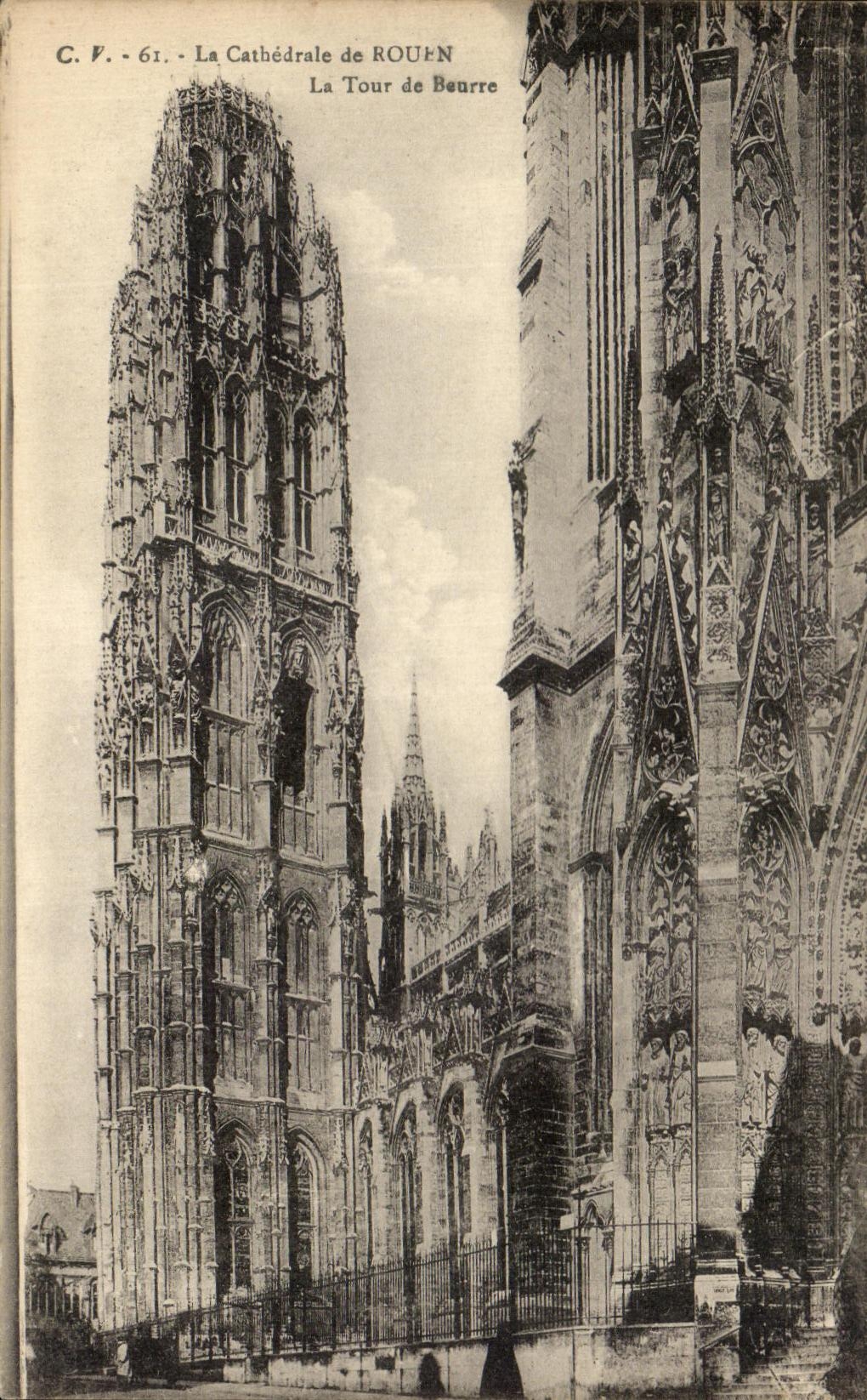 CPA the Cathedral Of Rouen La Turn Of Butter