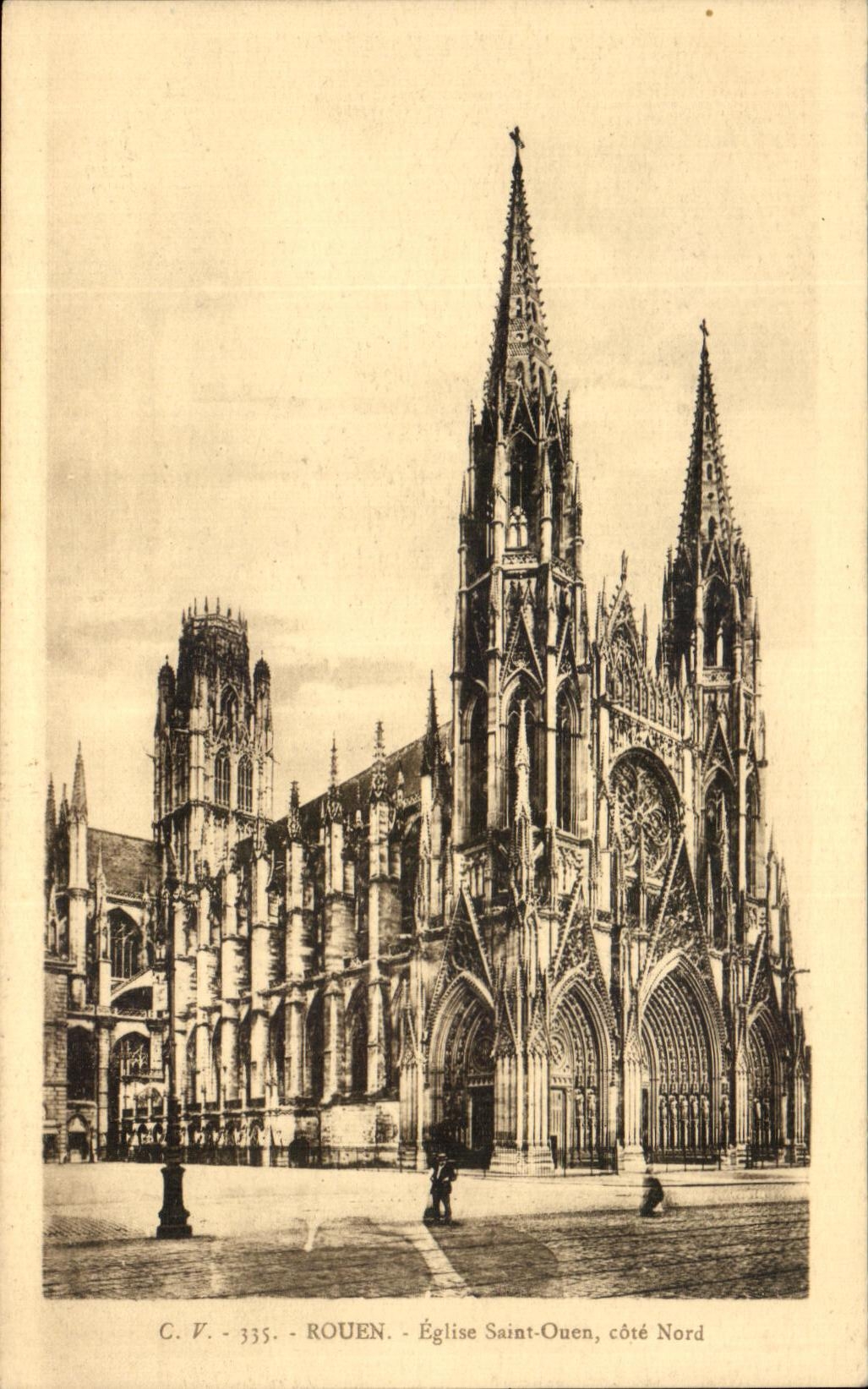 CPA Rouen Eglise Saint Ouen Dimensions Northern