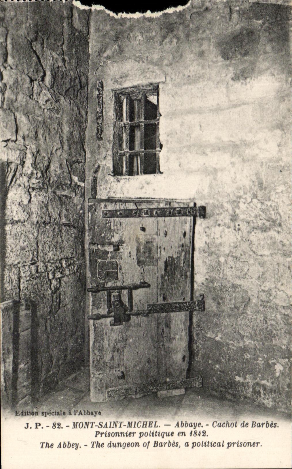 CPA Mont Saint Michel Dungeon abbey of Barbs Political prisoner in 1842