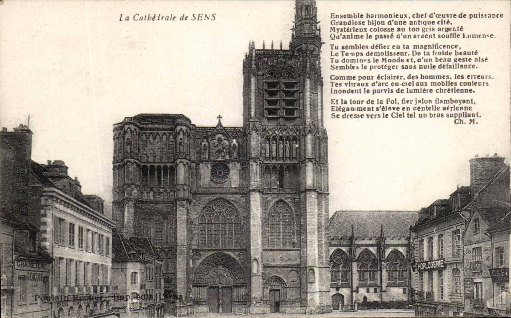 CPA the Cathedral of Sens