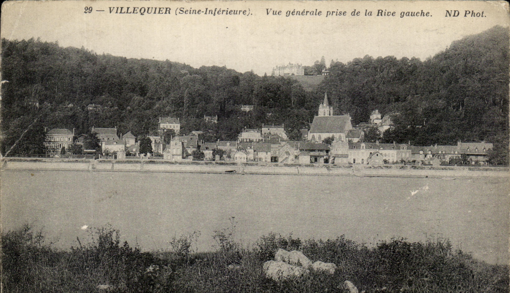 CPA Villequier View Taken of Left Bank