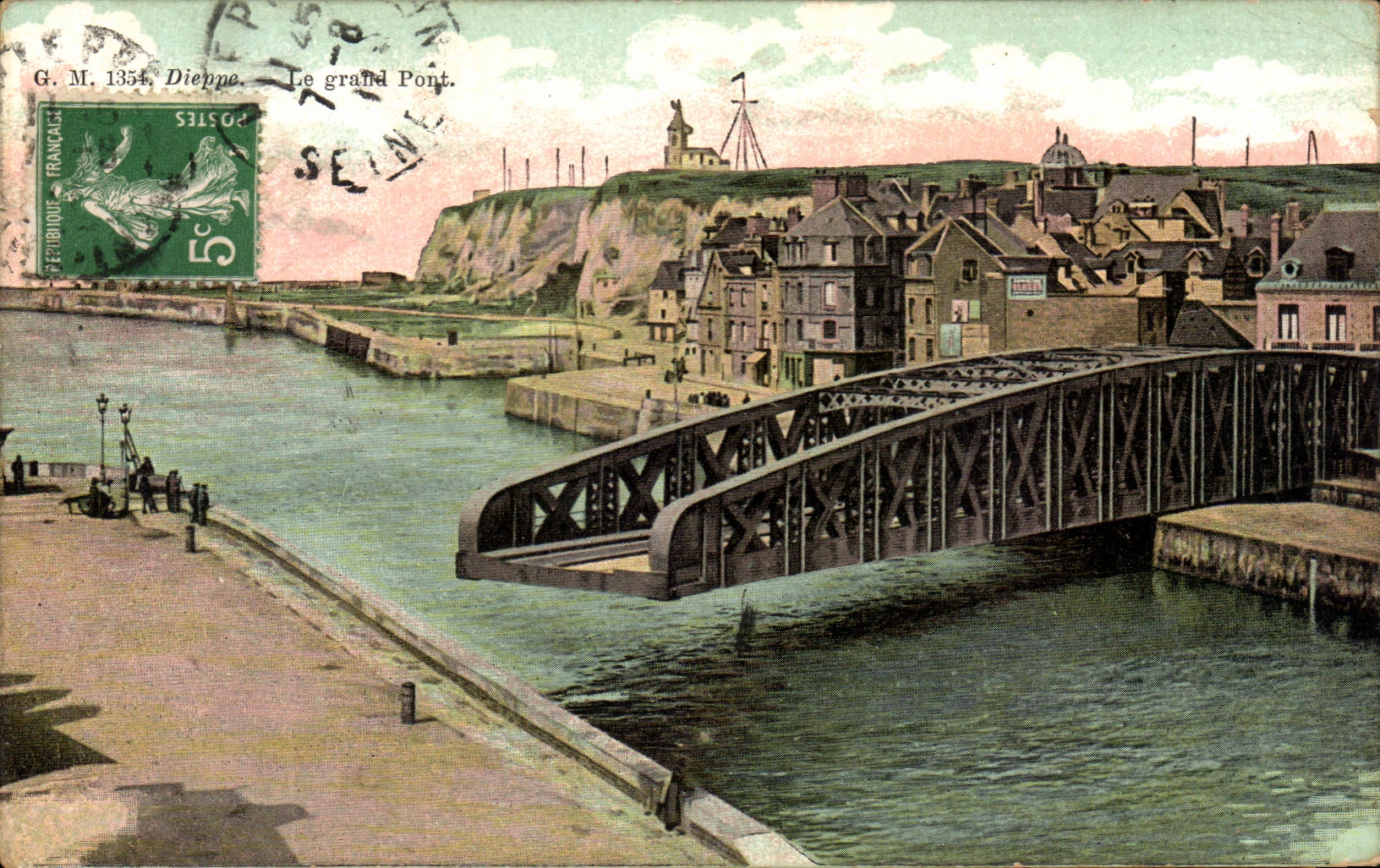 CPA Dieppe Le Grand Pont