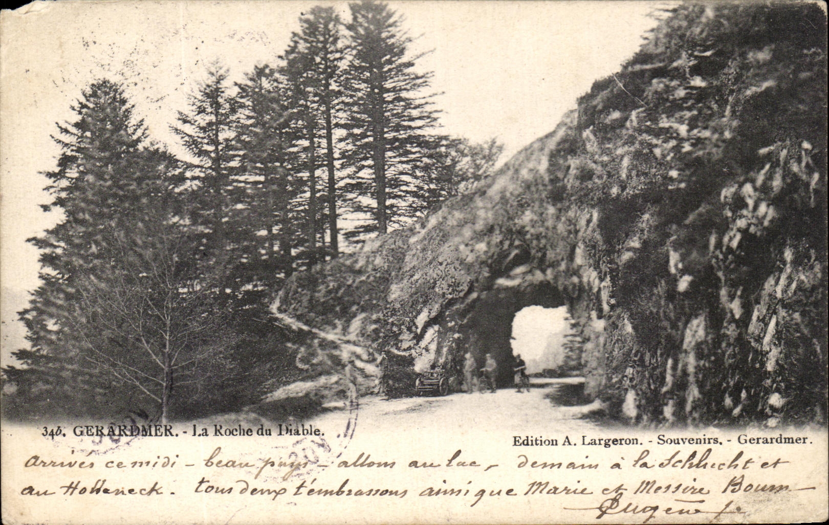 CPA Gerardmer La Rock of the devil