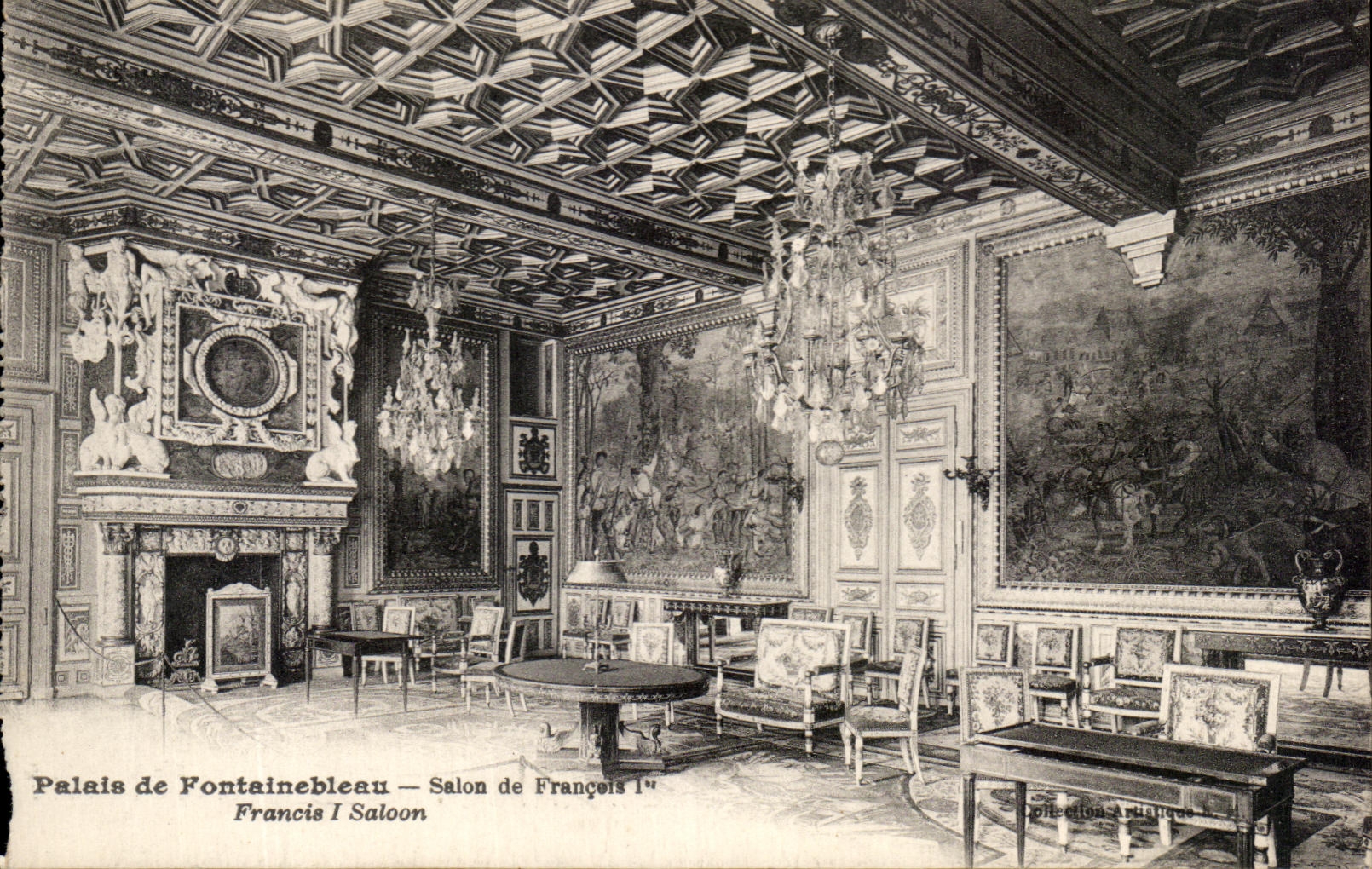 CPA Palate De Fontailbleau Living room Of François 1st