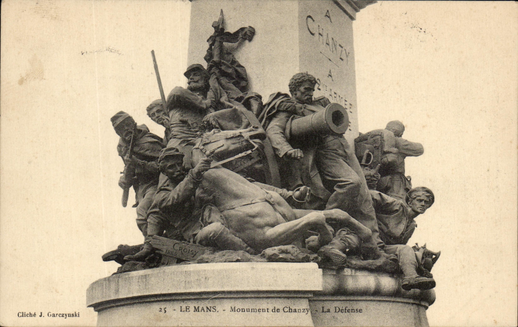 CPA Mans Monument of Chanzy Militaria Defense
