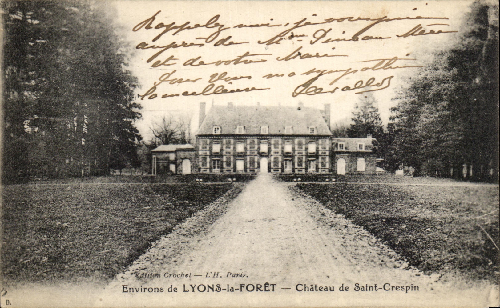 CPA Surroundings of Lyons the Drill Castle of Saint Crespin