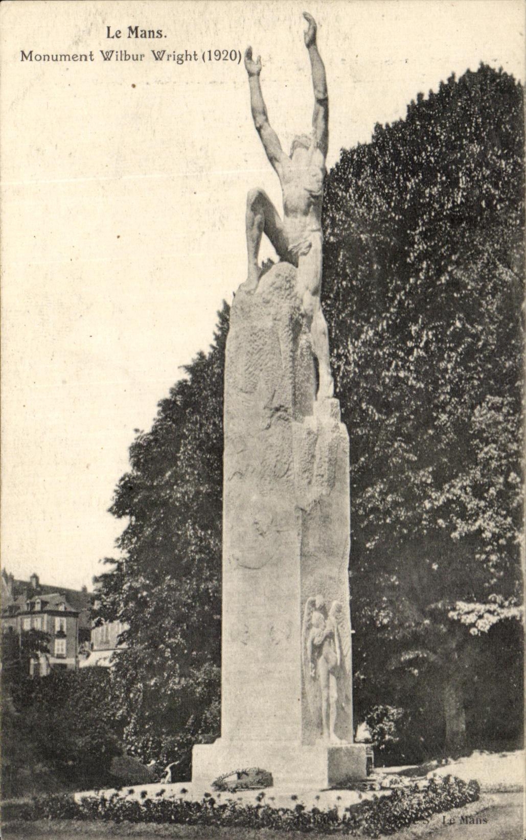 CPA Mans Monument Wilbur Wright (1920) Aviation