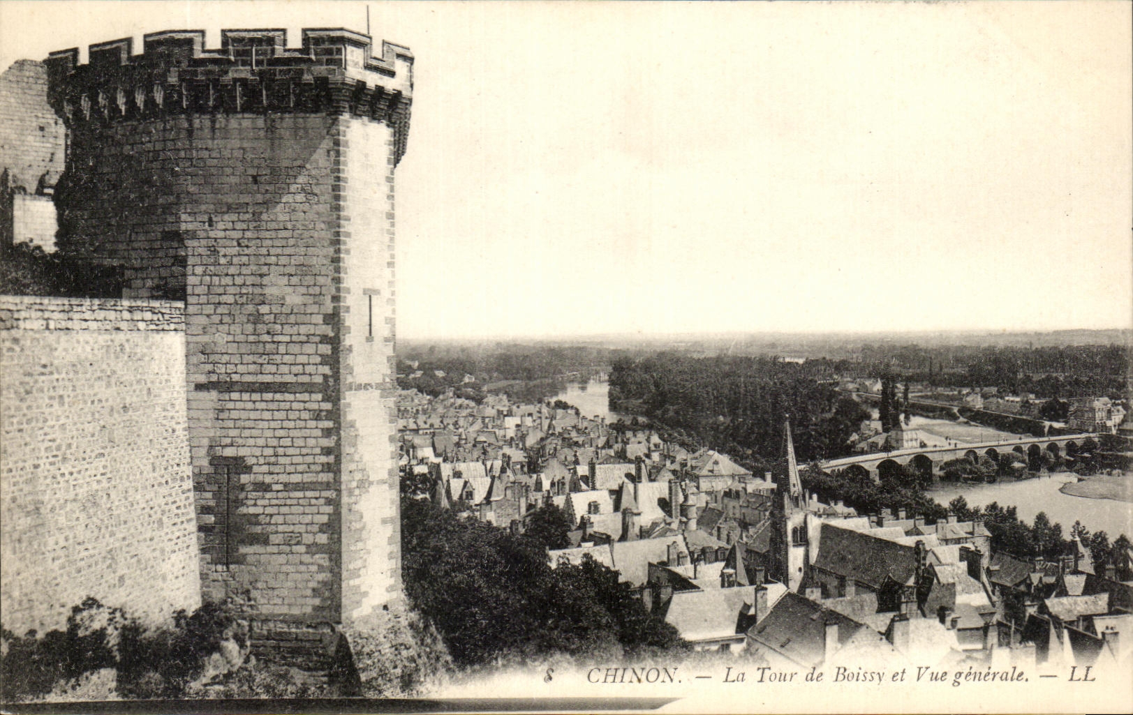 CPA Chinon La Turn De Boissy And View
