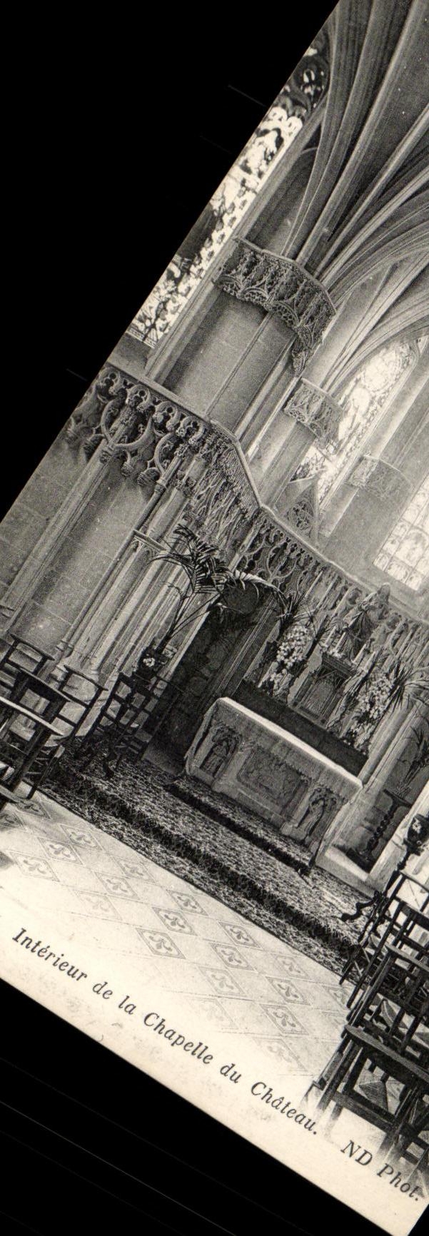 CPA interior de la camara acorazada del castillo de Amboise