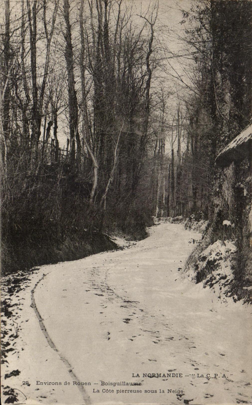 CPA Normandy Environs Of Rouen Boisguillaume La dimensions stony under snow