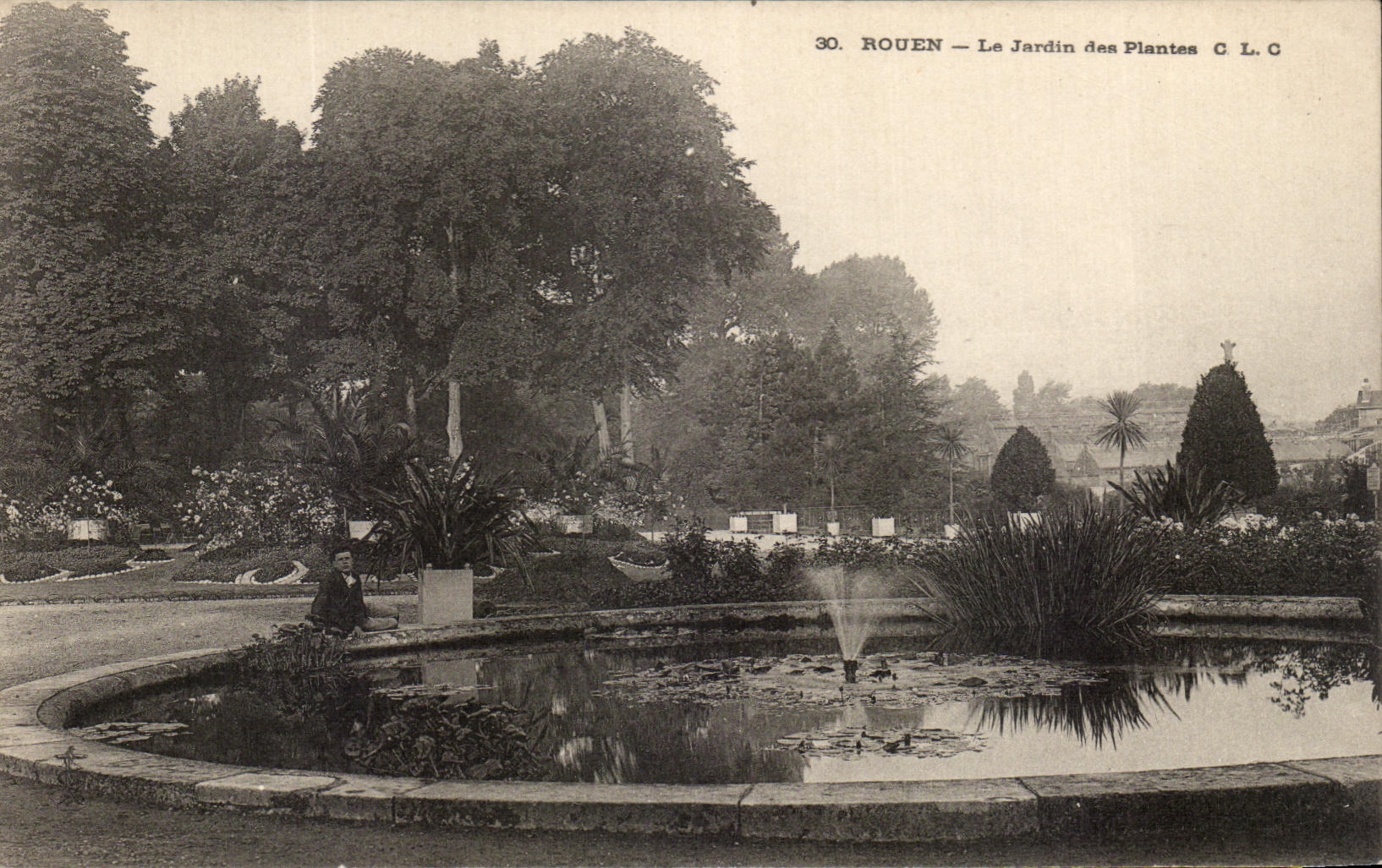 CPA Rouen the Botanical garden