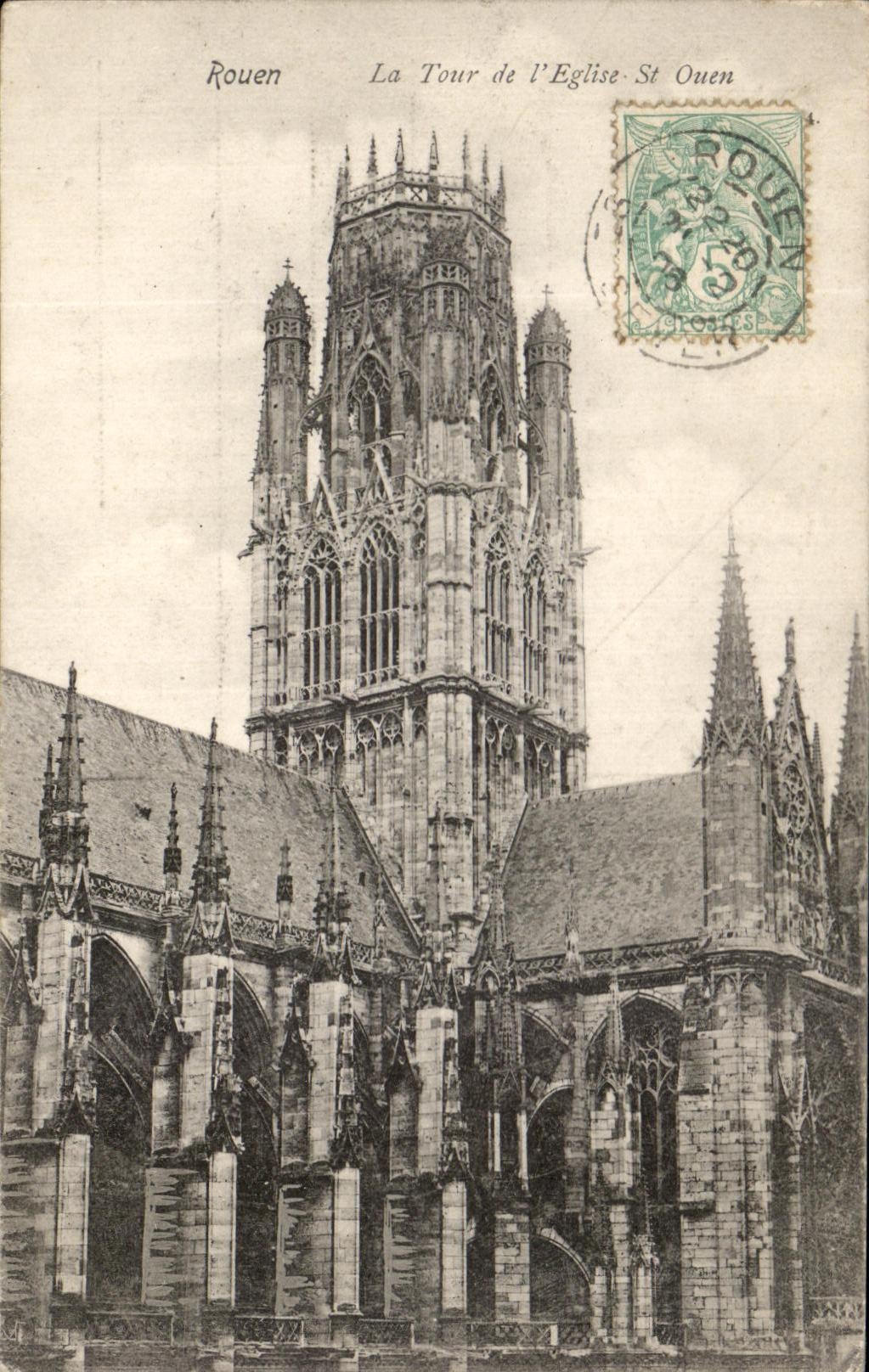 CPA Rouen La Turn Of the Church St Ouen