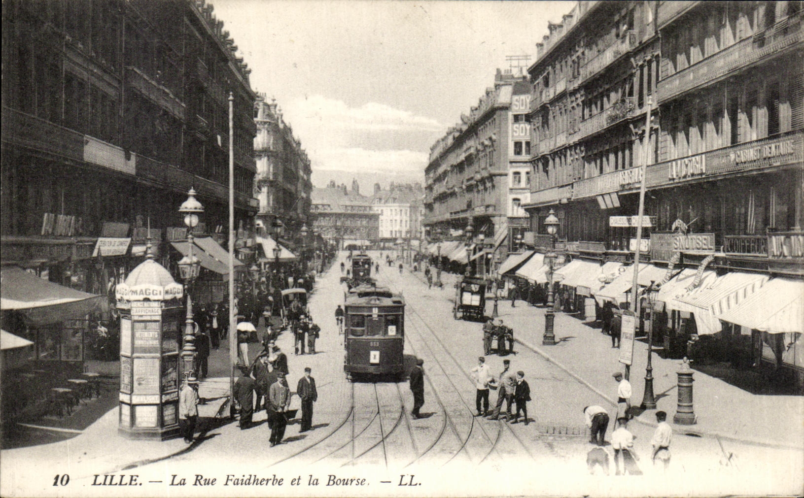 CPA Lille La Street Faidherbe and the Stock Exchange