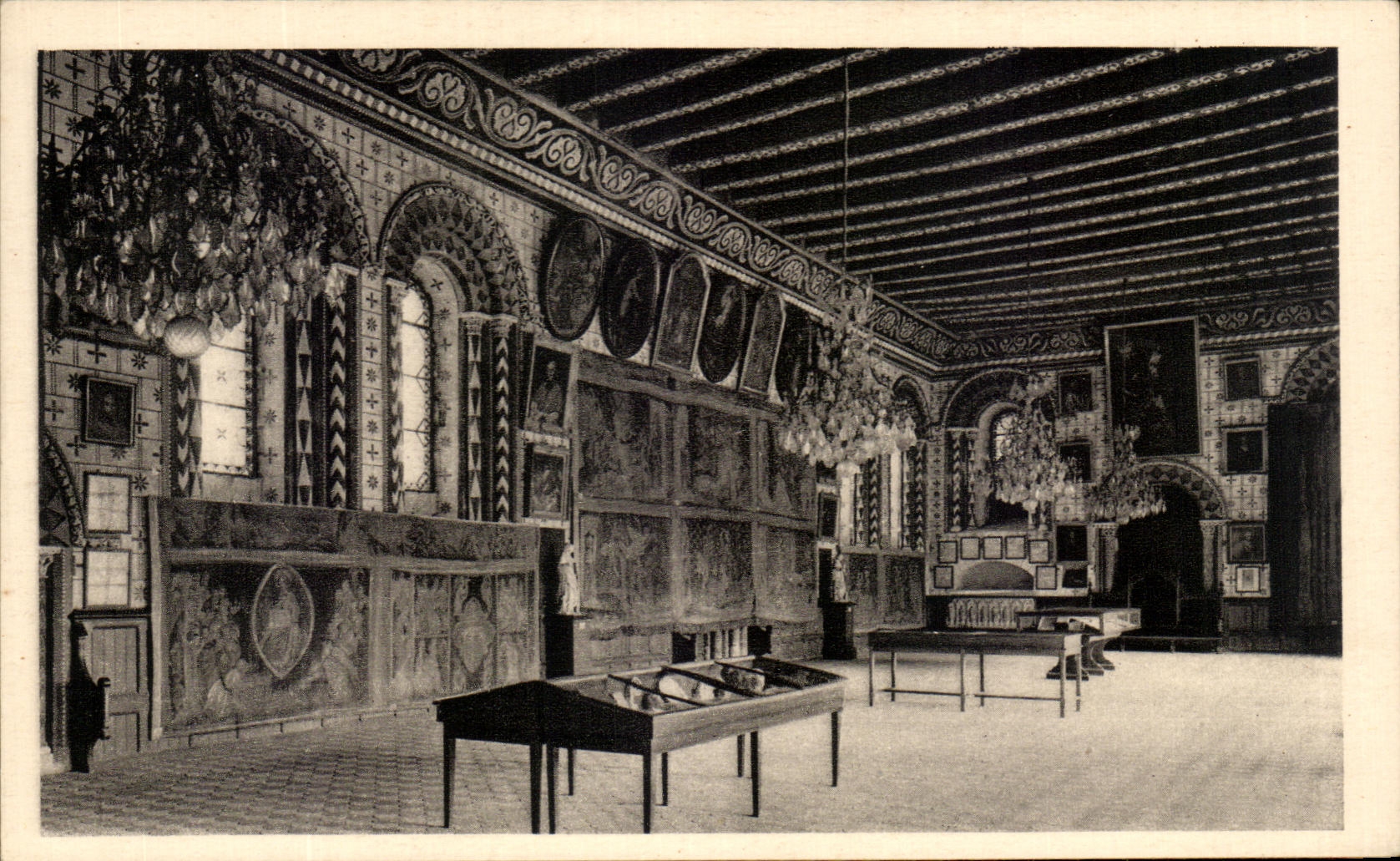 CPA Angers Museum of Tapisseries La Big room