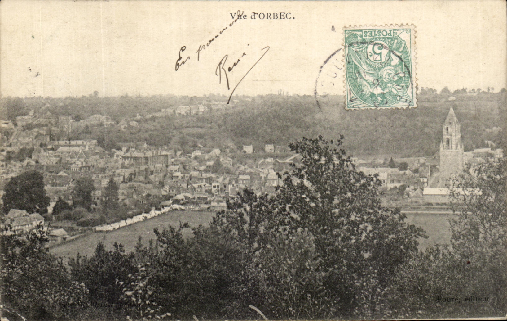 CPA Vue d'Orbec
