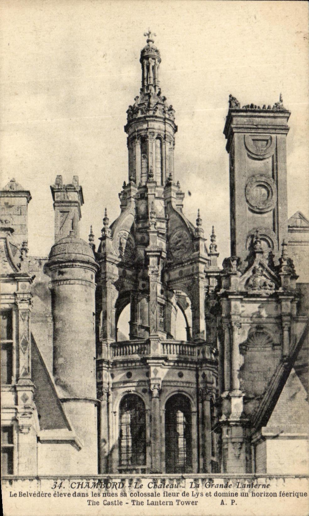 CPA Chambord Le Chateau La Grande Lanterne