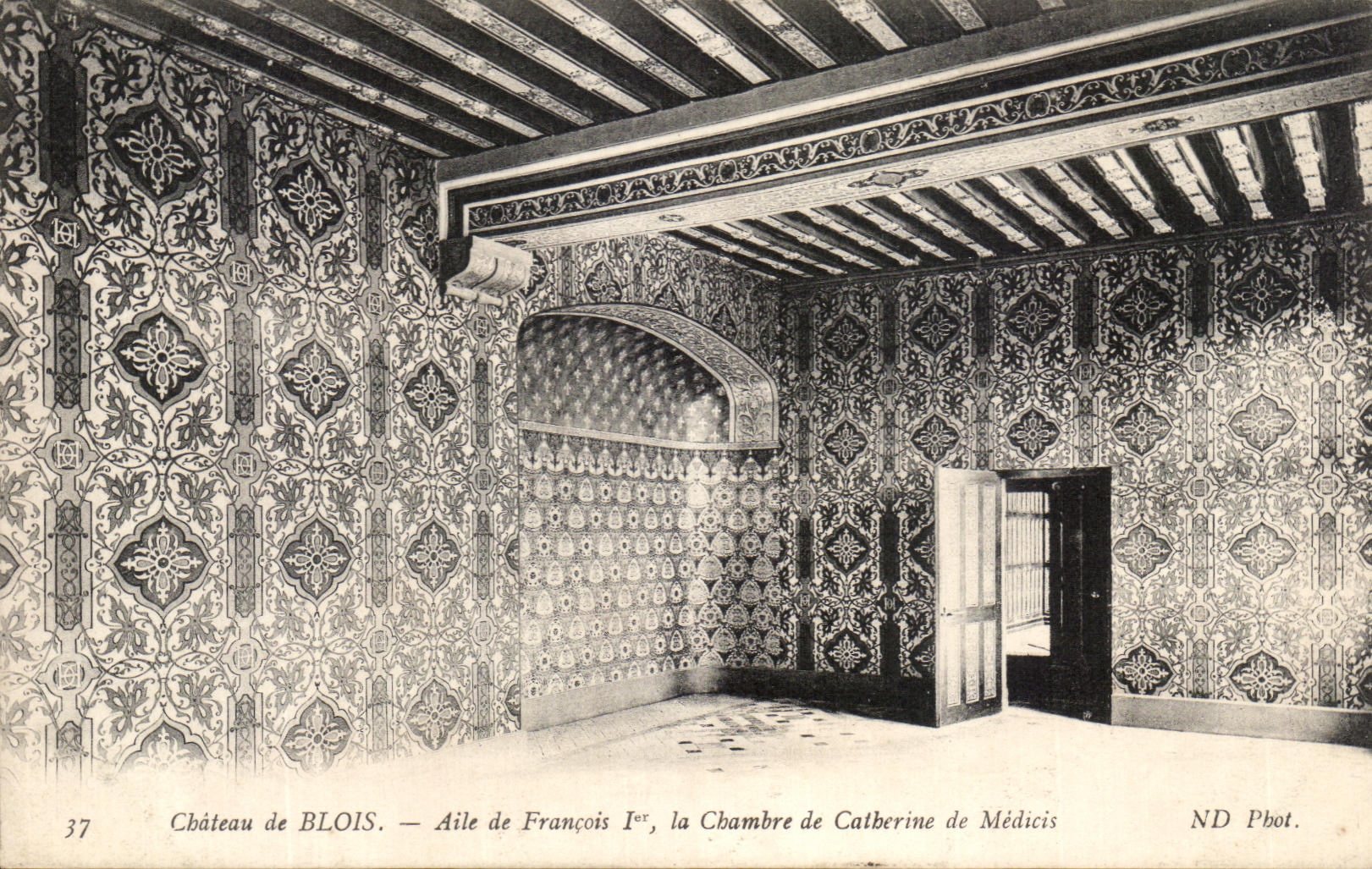 CPA Chateau de Blois Aile de Francois 1er la Chambre de Catherine de Medicis