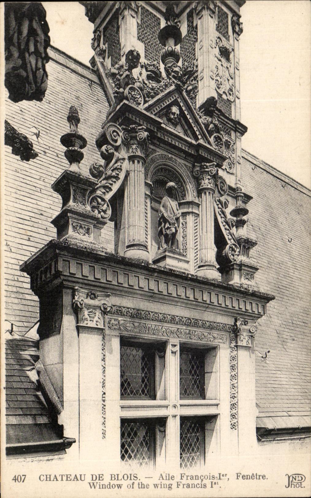 CPA Chateau De Blois Aile Francois 1er Fenetre