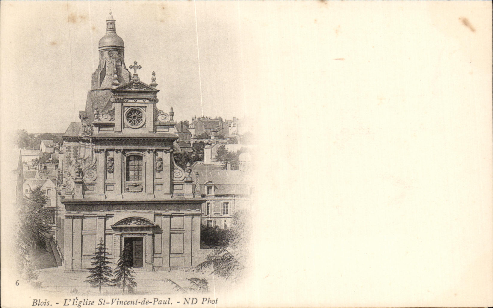 CPA Blois L'Eglise St Vincent de Paul 
