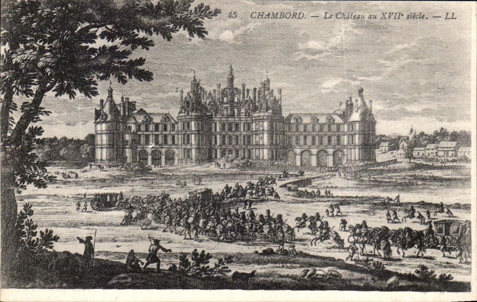CPA Chambord Le Chateau au 17eme