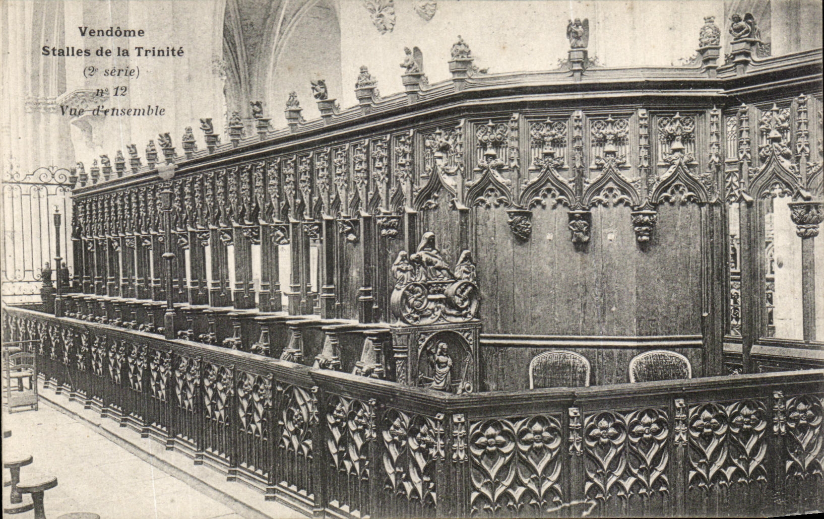 CPA Vendome Stalles De La Trinite Vue d'Ensemble
