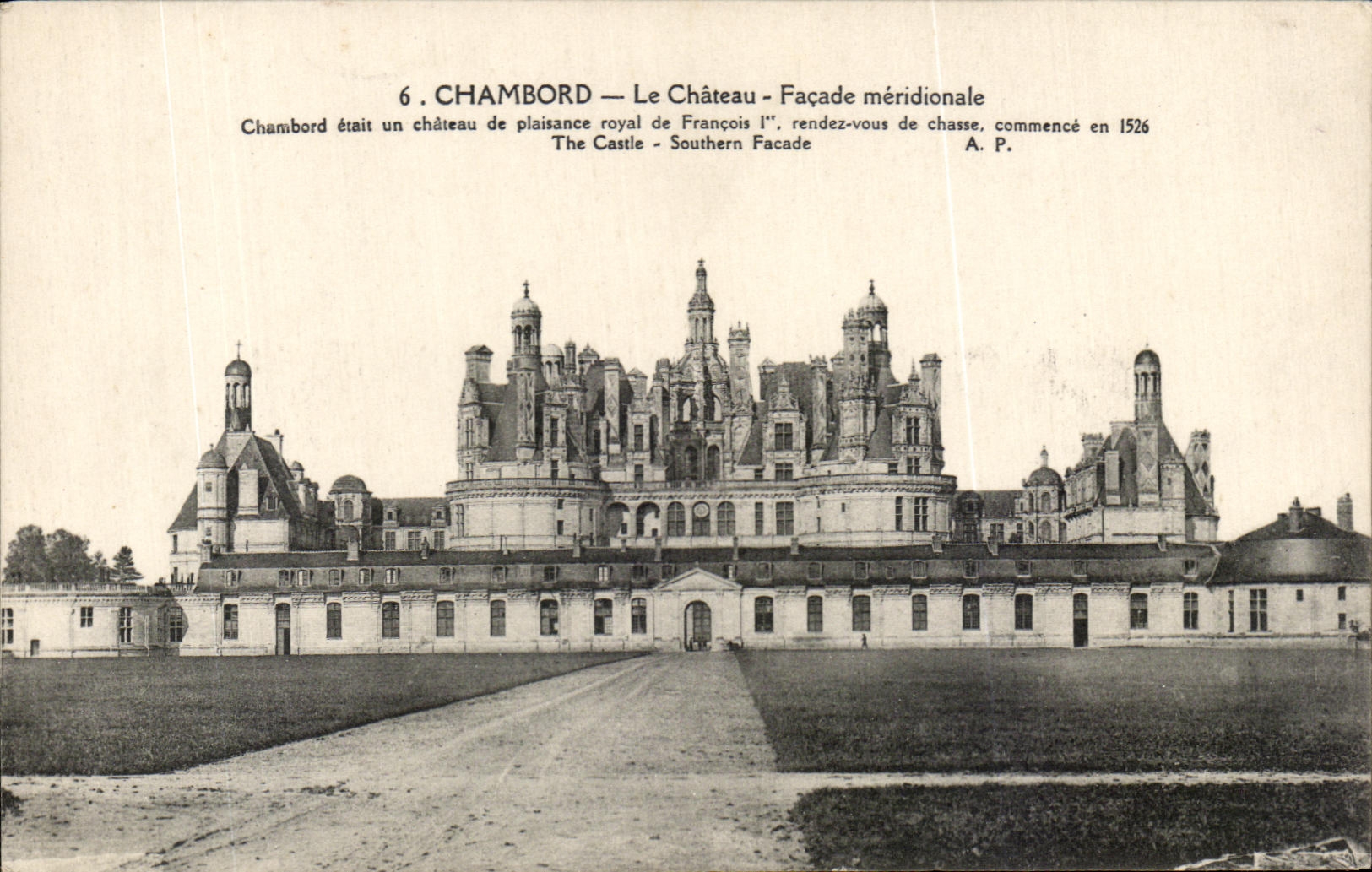 CPA Chambord Le chateau Facade Meridionale