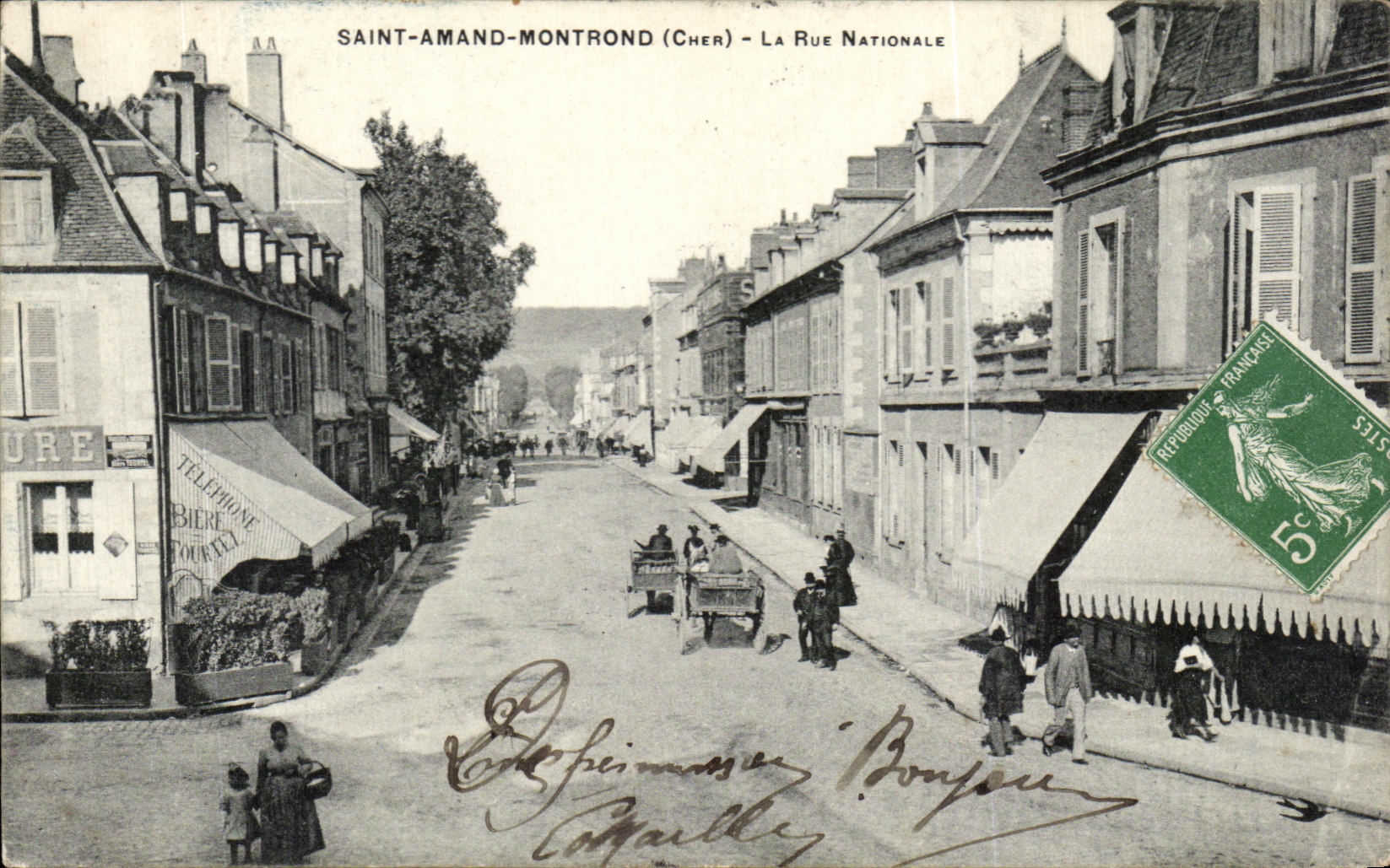 Calle del nacional del La de Amand Montrond del santo de CPA