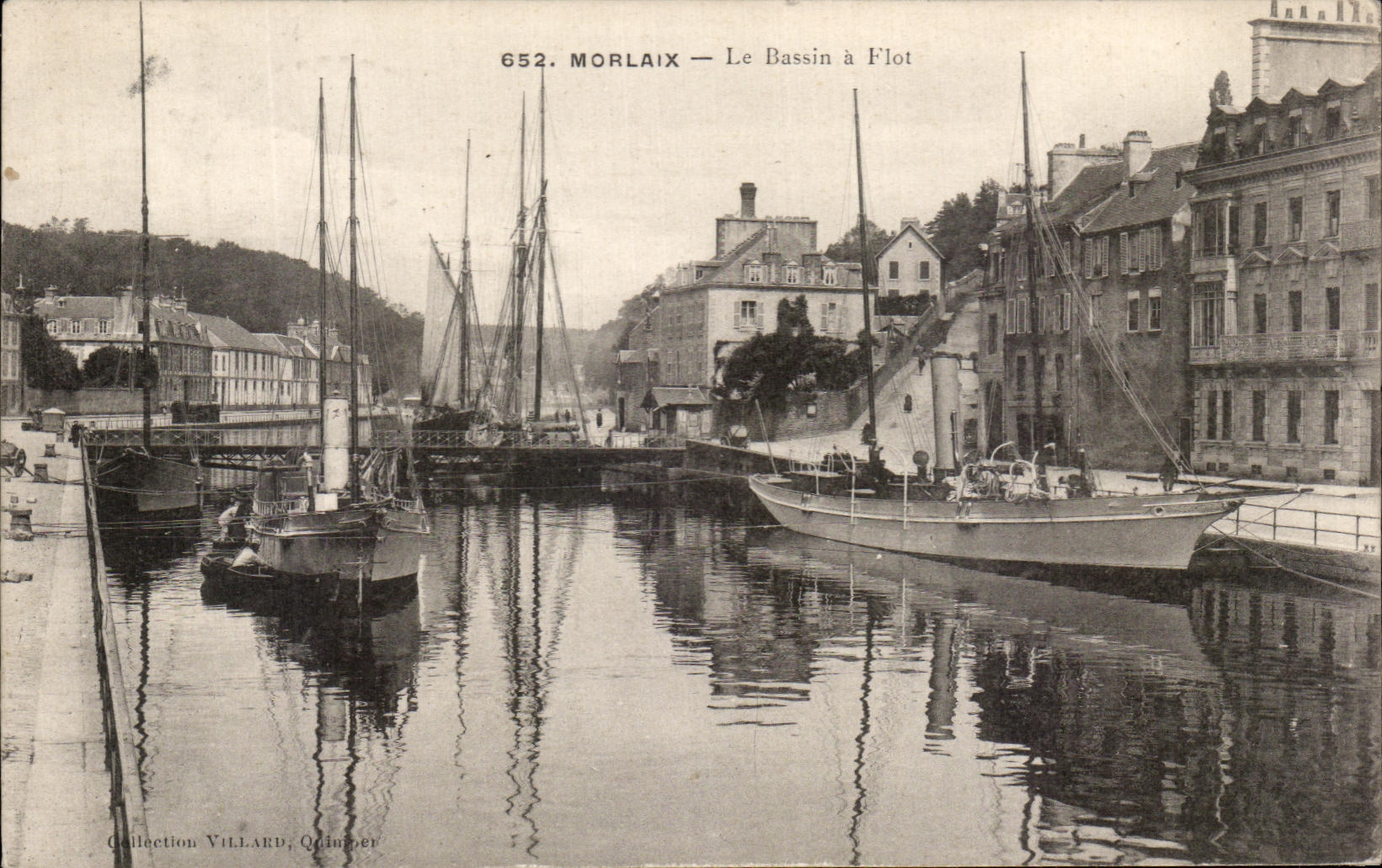 CPA Morlaix the Wet dock Boats