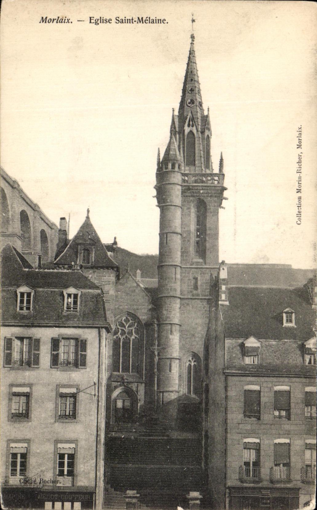 CPA Morlaix Church Saint Melaine