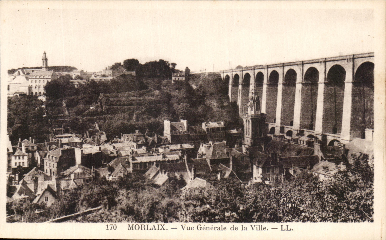 CPA Morlaix View of the City