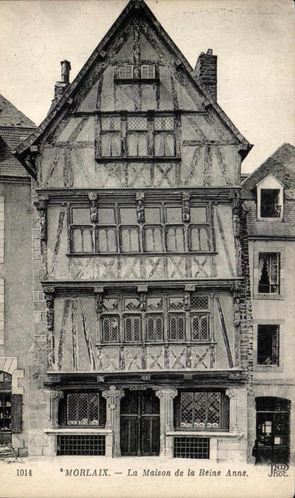 CPA Morlaix La House of the Queen Anne