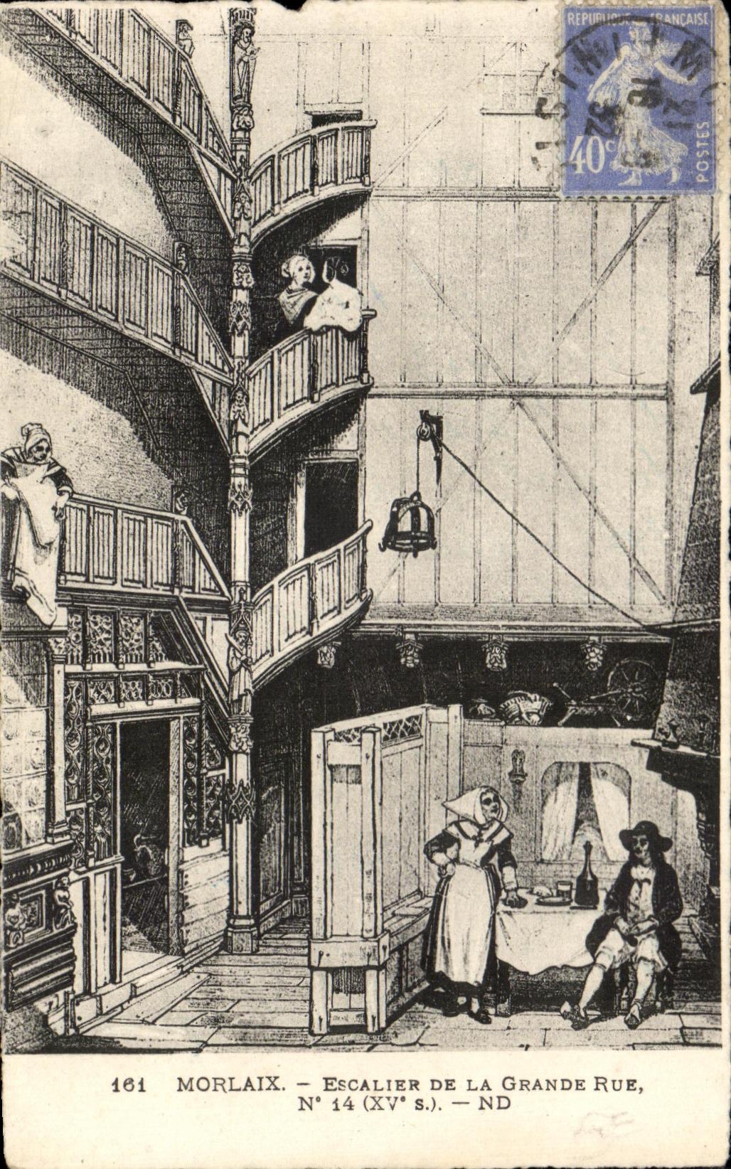 CPA Morlaix Staircase Of Main street