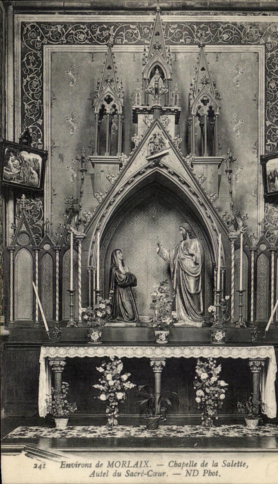 CPA Surroundings of Morlaix Vault of Salette Furnace bridge of the Sacring Heart