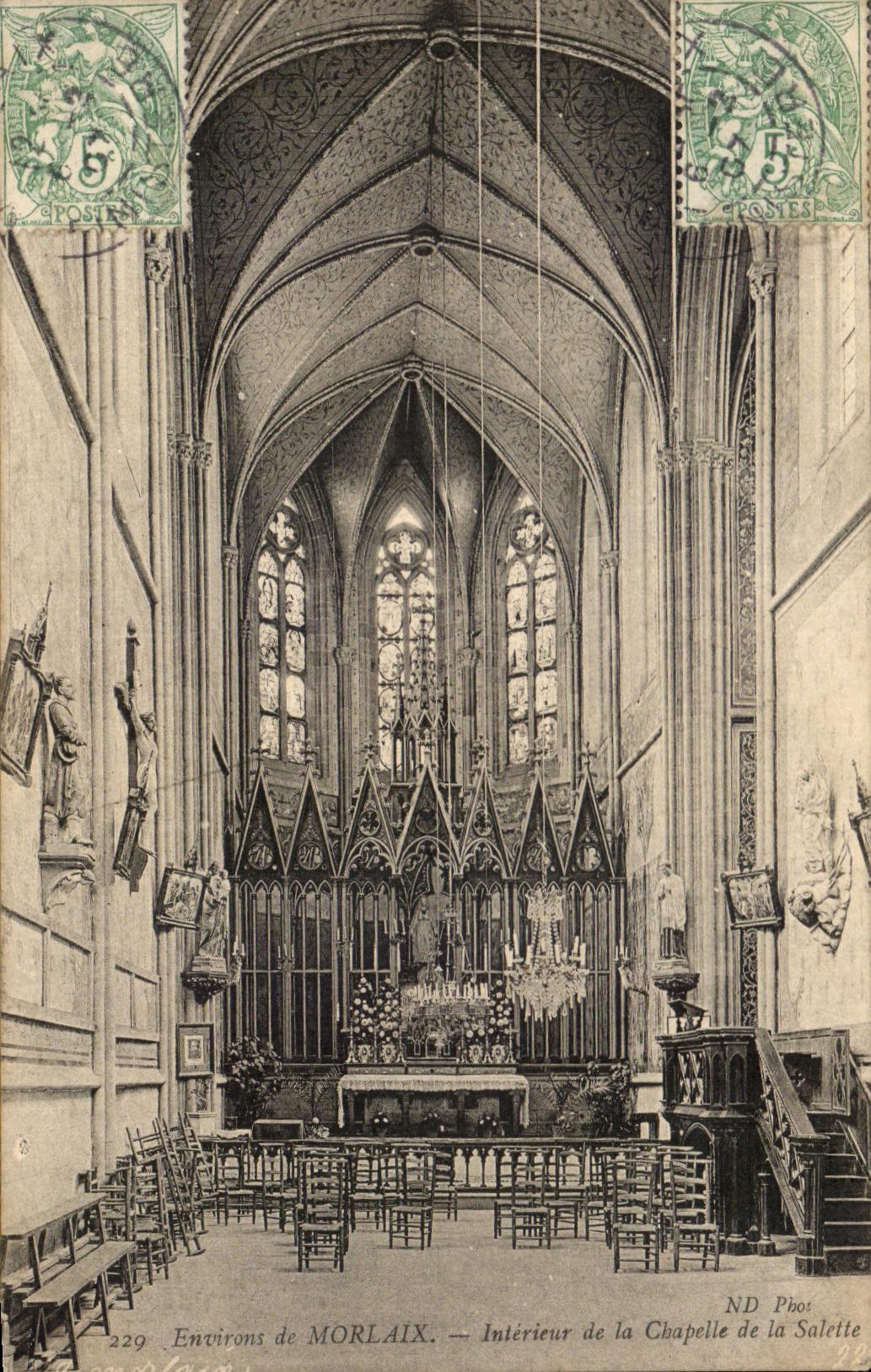 CPA Surroundings of Interior Morlaix of the Vault of Salette