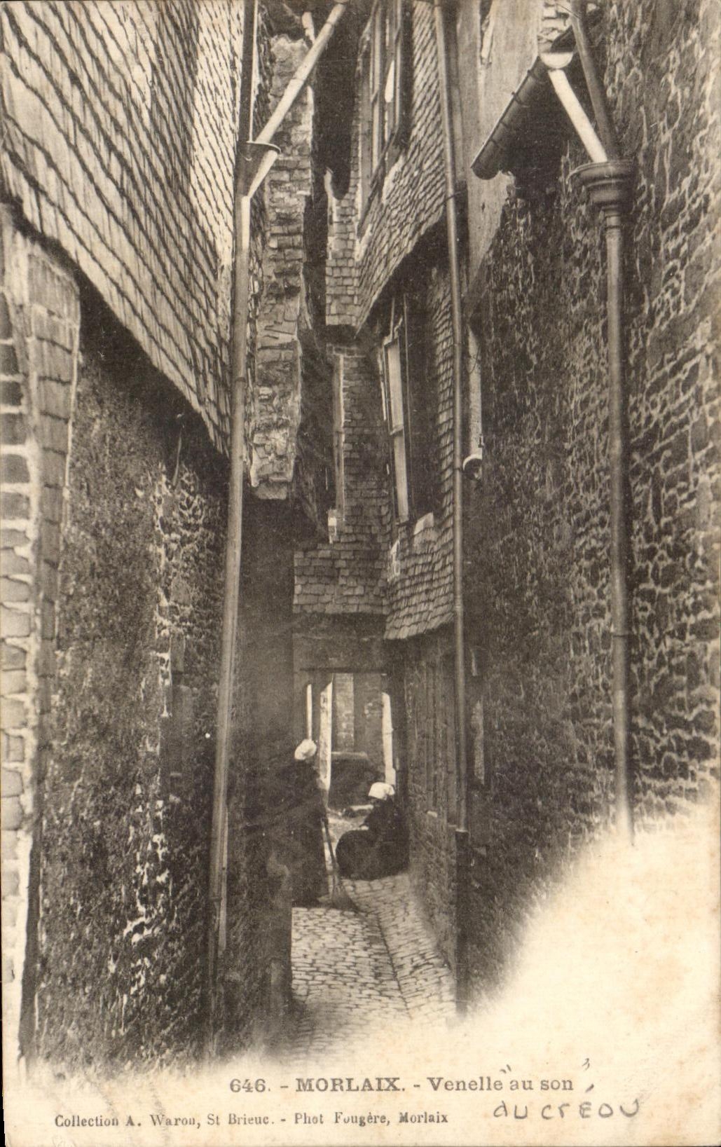 CPA Morlaix La Alley with its Wife