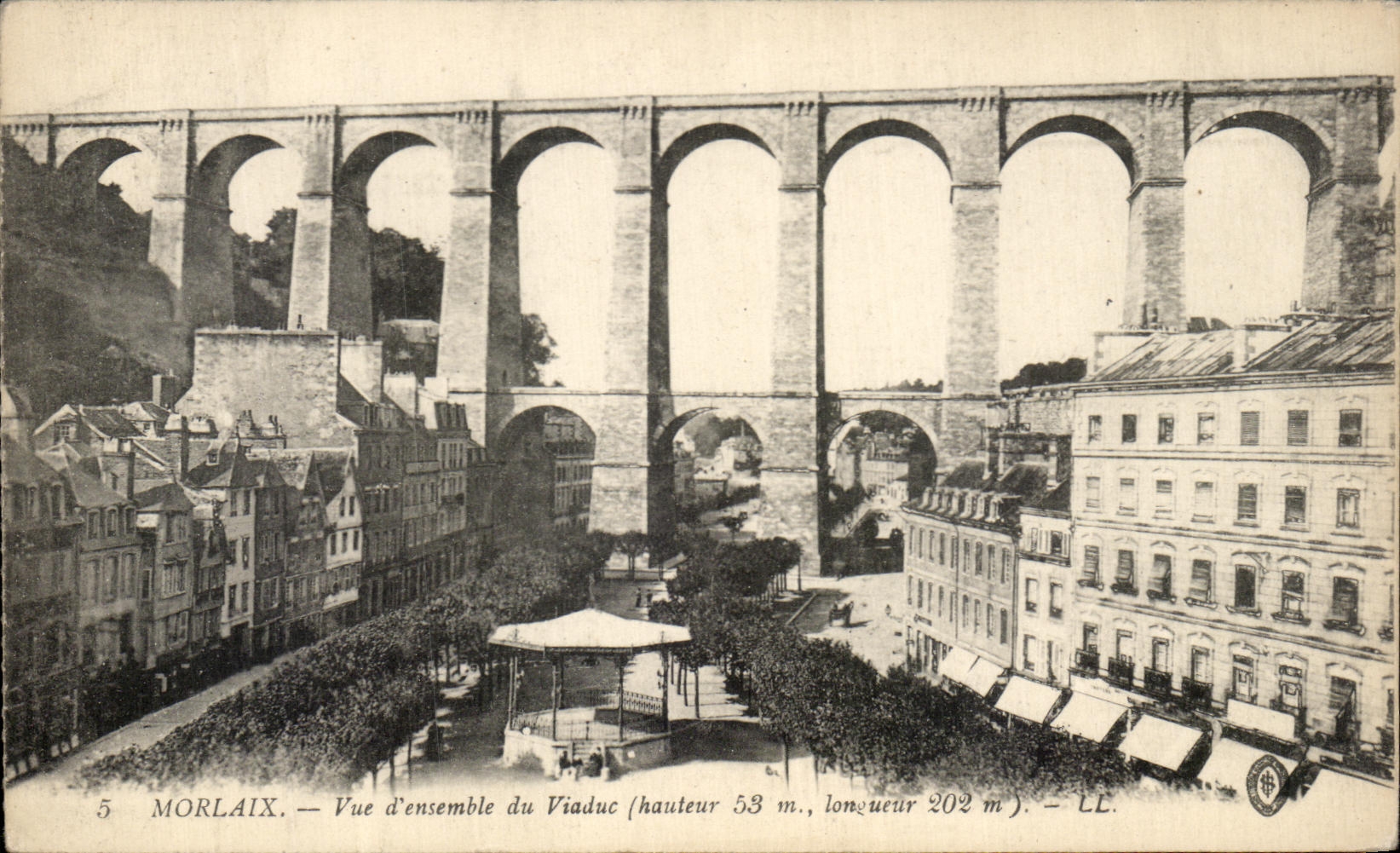 CPA Morlaix Overall picture Of the Viaduct