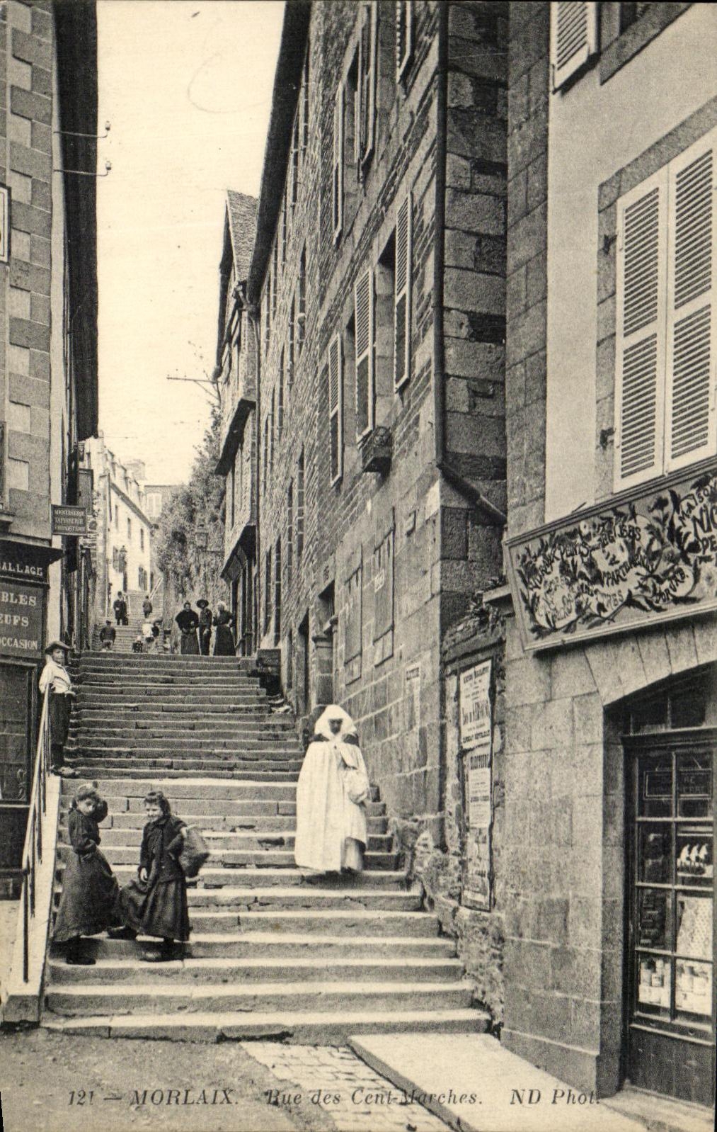 CPA Morlaix Seen Of the Hundred Markets