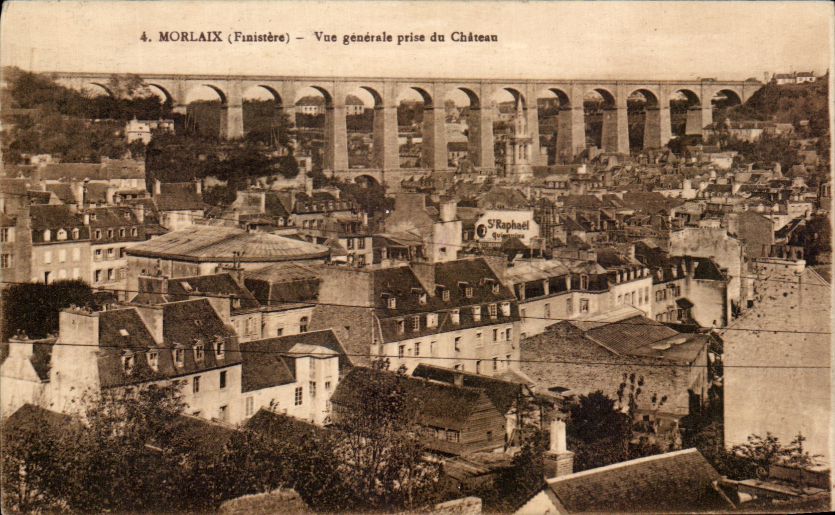 CPA Morlaix View Taken Of the Castle