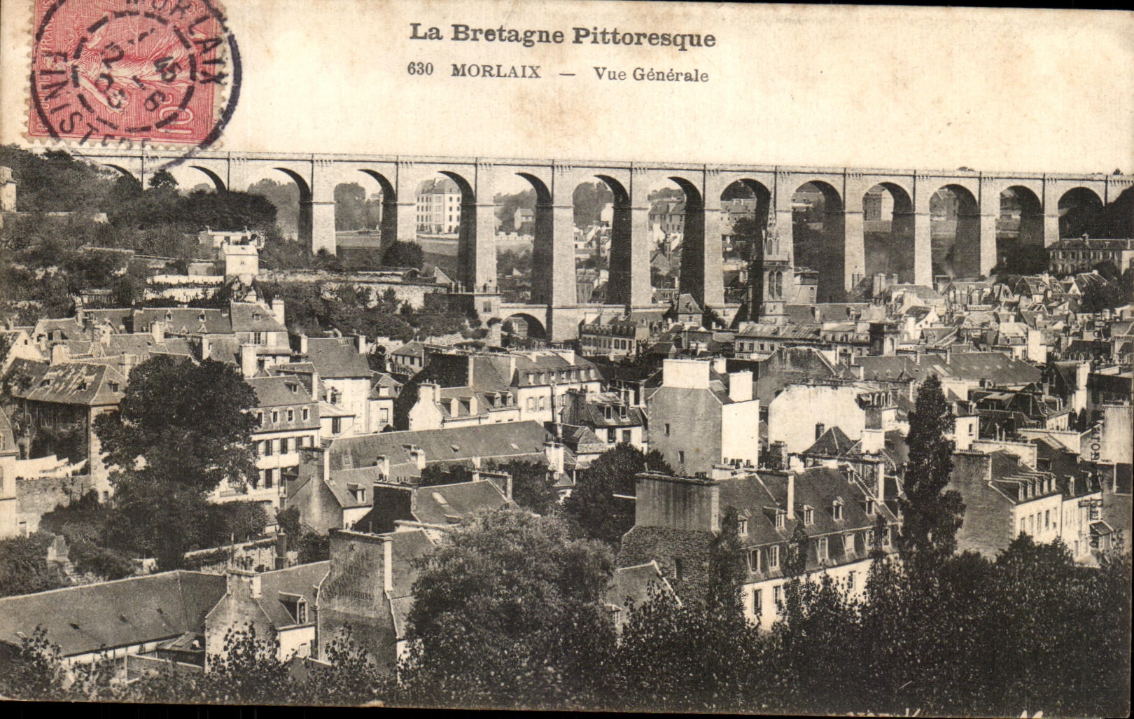 CPA Picturesque Brittany Morlaix View