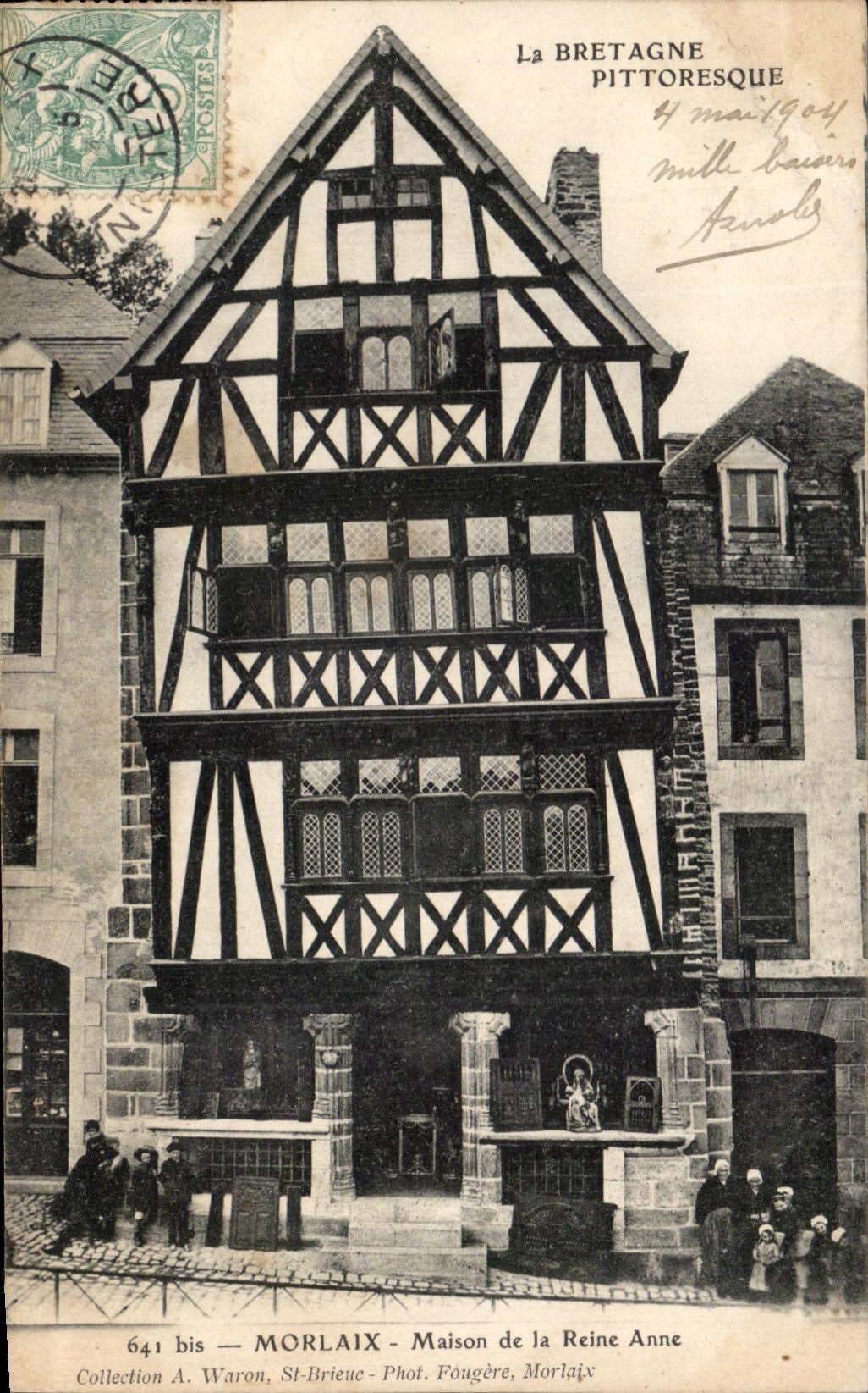 CPA Picturesque Brittany Morlaix Houses of the Queen Anne Enfants