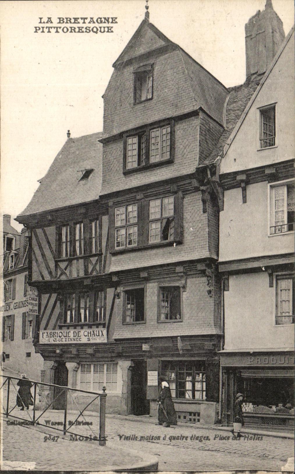 La casa de CPA Bretana Pittoresque Morlaix Vieille tiene cuatro mercados de las etapas del lugar