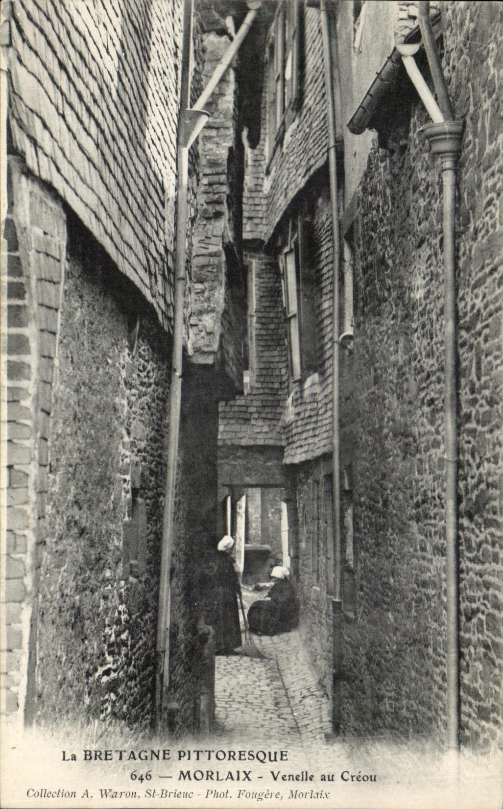 CPA Morlaix Alley in Creou